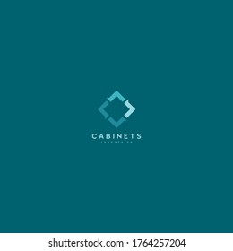 Concepto de diseño de logotipos en cajas de cartón
