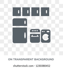 Cabinets icon. Cabinets design concept from Furniture and household collection. Simple element vector illustration on transparent background.