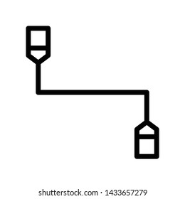 cable accessories icon or logo illustrator. perfect use for website, app, design, pattern, etc.