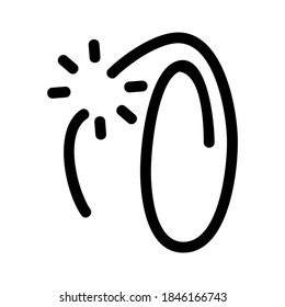 icono de salto de cable o logotipo símbolo de signo aislado ilustración vectorial - iconos vectoriales de estilo negro de alta calidad
