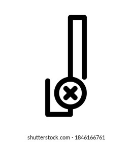 cable break icon or logo isolated sign symbol vector illustration - high quality black style vector icons
