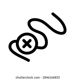 icono de salto de cable o logotipo símbolo de signo aislado ilustración vectorial - iconos vectoriales de estilo negro de alta calidad
