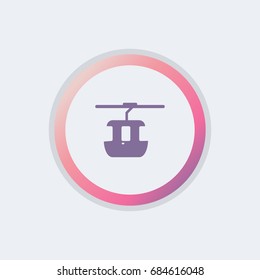 Cable car cabin icon