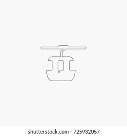Cable car cabin icon