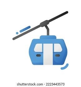 cable car cabin icon on isolated background. suitable for design elements