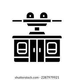 cable car cabin icon for your website, mobile, presentation, and logo design.