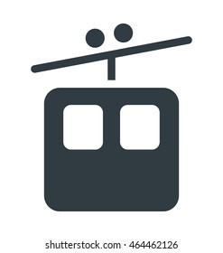 Cable Car Colored Vector Icon
