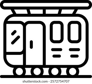 Cable Car Icon. Aerial Tramway Icon