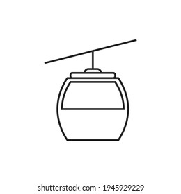 Cable car icon design vector illustration