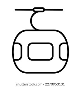 Cable Car Icon Logo Design Vector Template Illustration Sign And Symbol Pixels Perfect