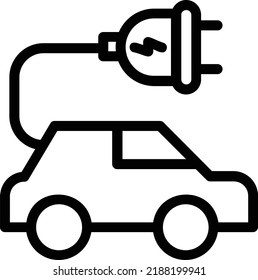 Icono De Cable Car Con Estilo De Contorno, Signo De Tecnología Futurista Y Símbolo Aislado En Fondo Blanco