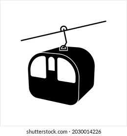 Icono de coche de cable Ilustración de arte vectorial