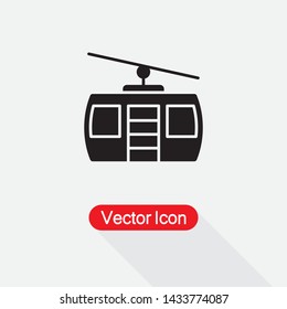 Cable Car Icon Vector Illustration Eps10