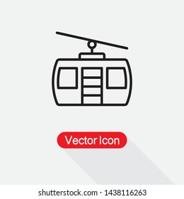 Cable Car Icon Vector Illustration Eps10