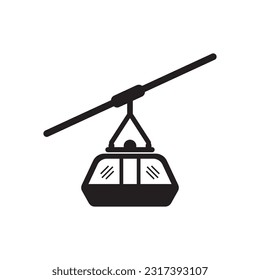 Cable car icon vector illustration template design.