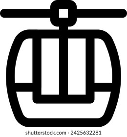 cable car icon vector illustration asset element