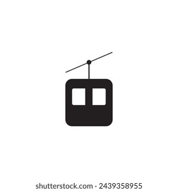 cable car icon vector ilustration logo design
