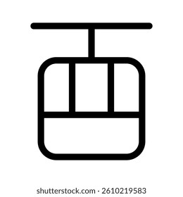 Cable Car Icon Vector Symbol Design Illustration