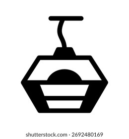 Ilustración de diseño de símbolo de Vector de icono de coche de cable