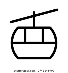Cable Car Icon Vector Symbol Design Illustration