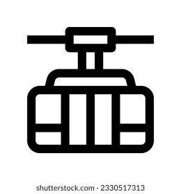cable car icon for your website, mobile, presentation, and logo design.