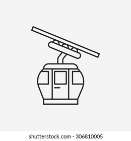 cable car line icon