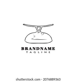cable car logo cartoon icon design template black modern isolated vector