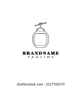 cable car logo cartoon icon design template black modern isolated flat illustration