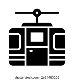 Cable car representing mountain travel, scenic rides, and adventure.
