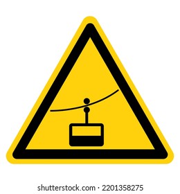 Cable Car Symbol Sign, Vector Illustration, Isolate On White Background Label .EPS10