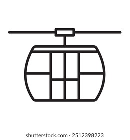 Cable Car for Transportation Icon