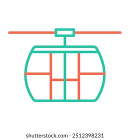 Cable Car for Transportation Icon