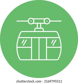 Cable Car vector icon. Can be used for printing, mobile and web applications.