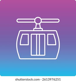 Cable Car vector icon. Can be used for printing, mobile and web applications.