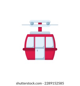 cable car vector icon. transportation and vehicle icon flat style. perfect use for icon, logo, illustration, website, and more. icon design color style