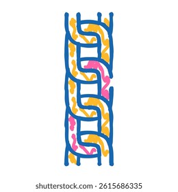 cable chain doodle icon sketch vector. cable chain sign. isolated symbol illustration