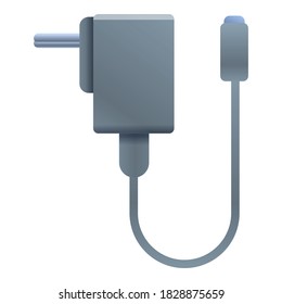 Kabel-Ladegerät-Symbol. Cartoon für Kabellader, Vektorsymbol für Webdesign einzeln auf weißem Hintergrund