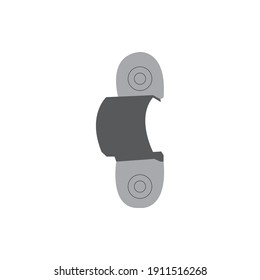 diseño de abrazadera por cable vectorial ilustración icono plantilla de logotipo