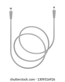 Cable connection. vector illustration
