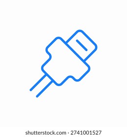cable connector icon sign vector