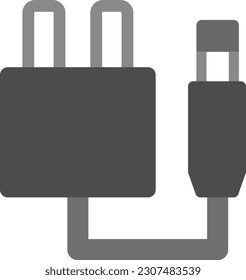 Cable, connector, outlet, adapter illustration