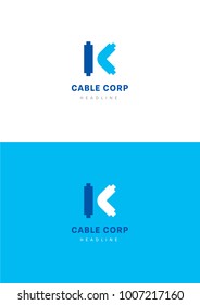 Cable corporation logo template.