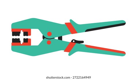 La herramienta de crimpado de cables se utiliza para asegurar los conectores en los cables con fines de red y telecomunicaciones, proporcionando efectivamente una conexión confiable.