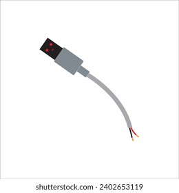  CABLE CUTS ICON VECTOR ILLUSTRATION SYMBOL DESIGN
