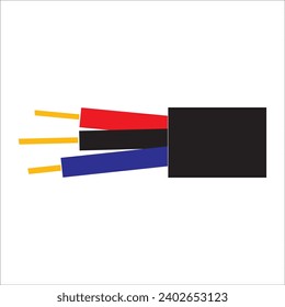  CABLE CUTS ICON VECTOR ILLUSTRATION SYMBOL DESIGN