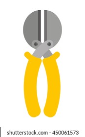 cable cutters isolated icon design, vector illustration  graphic 