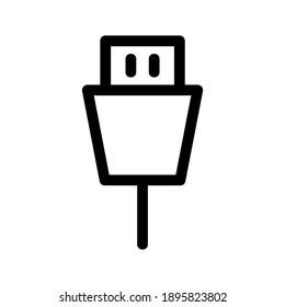 Cable Data icon or logo isolated sign symbol vector illustration - high quality black style vector icons
