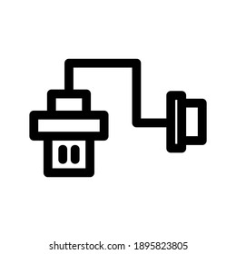 Cable Data icon or logo isolated sign symbol vector illustration - high quality black style vector icons
