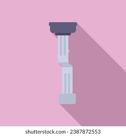 Cable data system icon flat vector. Button tool. Screen repair digital