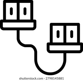 Cable Ferrule Vector Design Icon Style